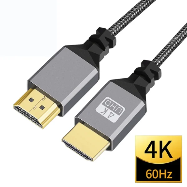 AIXXCO-Câble Compatible HDMI, 4K, 60Hz Mâle vers HDMI Mâle, PS3, Projecteur 4, TV Box, Ordinateur Portable, Moniteur
