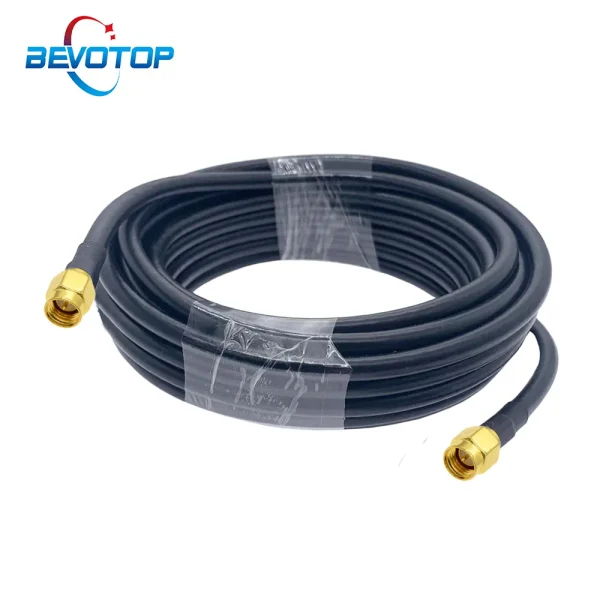 Câble Coaxial SMA mâle vers SMA mâle RG58 50ohm, 1M, 2M, 5M, 10M, 20M, câble d'extension d'antenne WiFi, adaptateur Pigtail